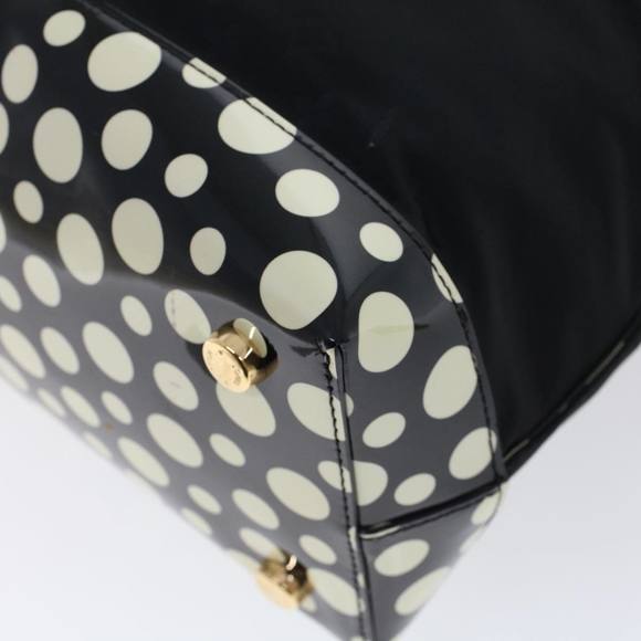 LOUIS VUITTON Vernis Dot Infinity Lockit MM Bag Black M40682 Auth ar9434B - Picture 14 of 16